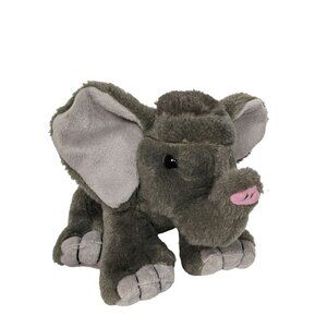 Wild Republic Gray Elephant Plush Zoo Animal Stuffed Animal 2017 10"